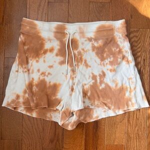 Mate the Label Ginger Tie Dye Waffle Shorts size L